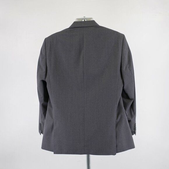 Stafford Wool Blend Classic Fit Gray Travel Suit Jacket 44L Or Slim 46L 2 Button - Picture 6 of 13